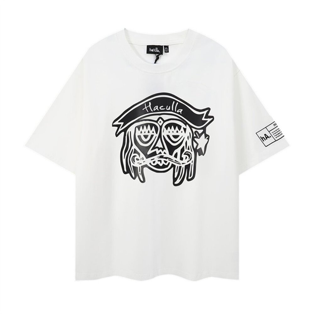 Haculla White Short Sleeved T Shirt With Totem Print